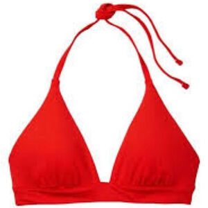 J. Crew Halter Tie Back Bikini Top Cherry Red Small